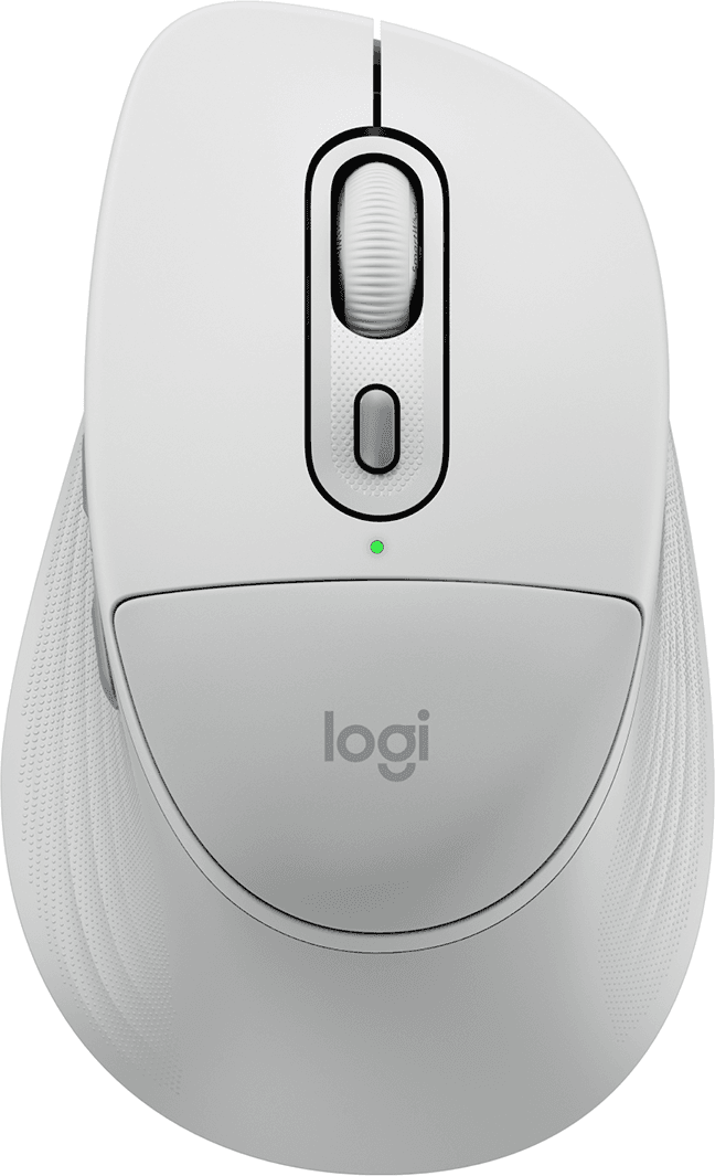 Logitech Signature Comfort Plus M850 L - Mouse - Optic - 6 knappar - Vit