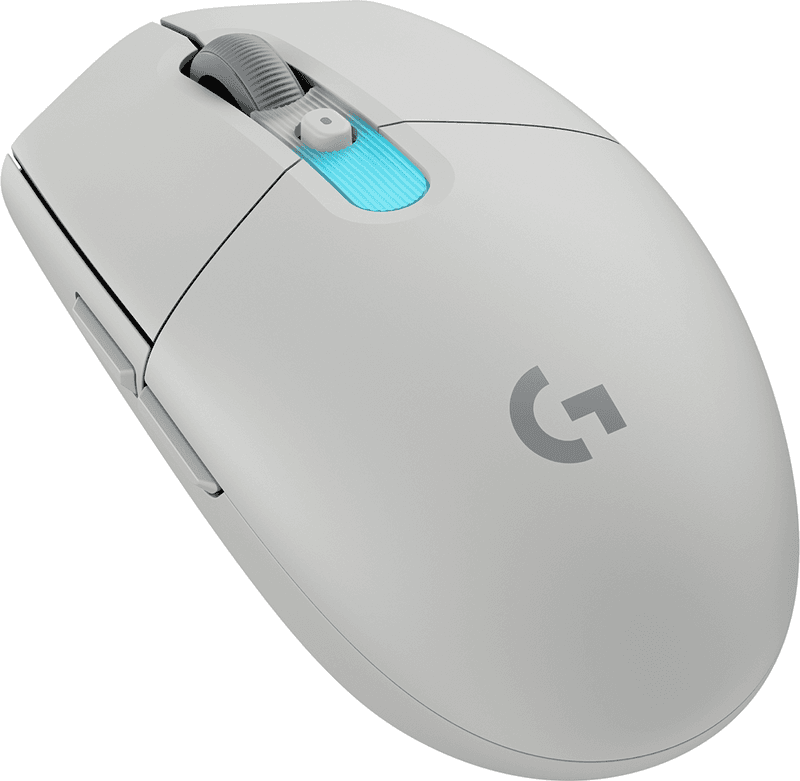 Logitech G305 X Superlight - Gamingmus - Optic - 6 knappar - Vit