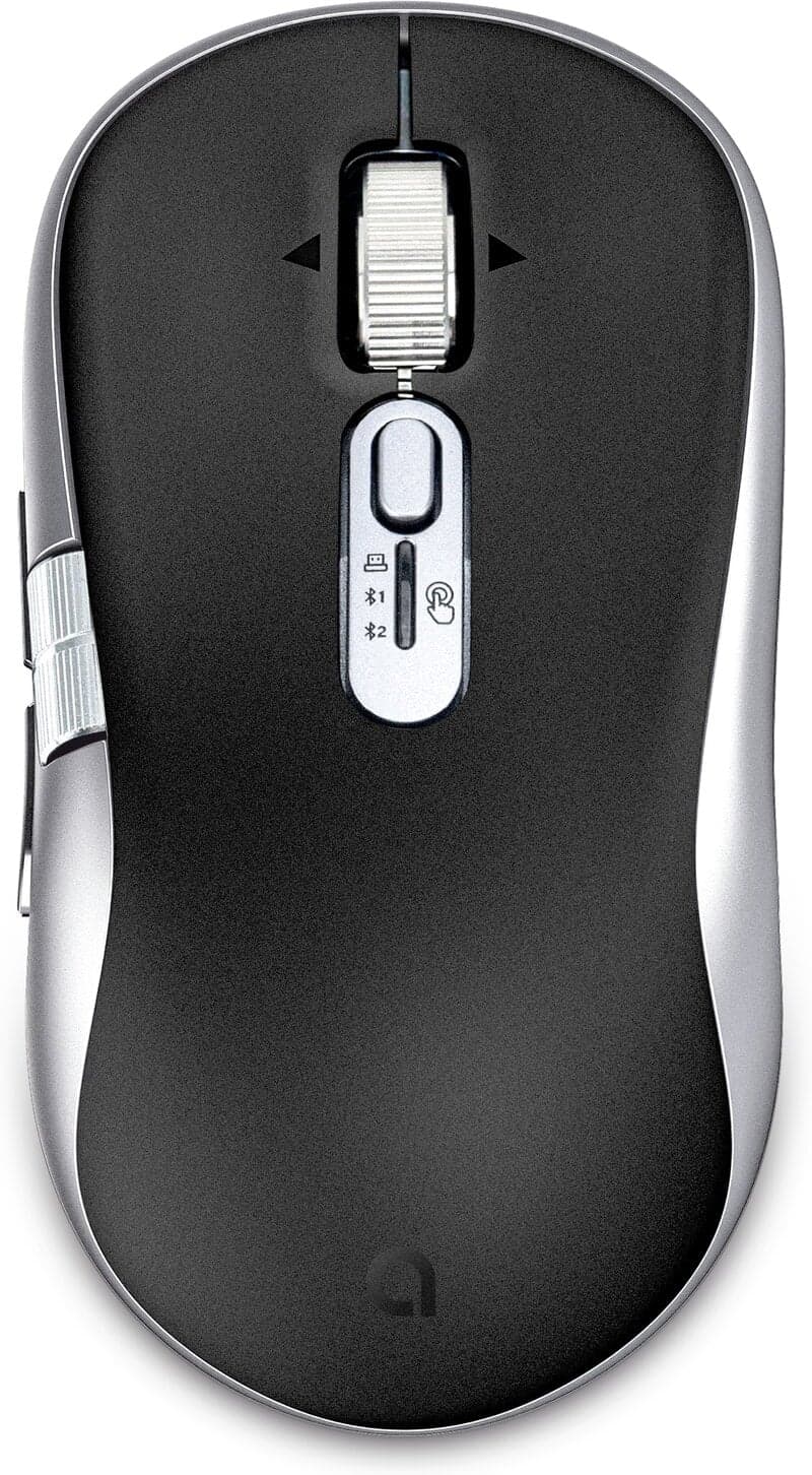 Andersson WSM-2300 Trådlös Mus / 2,4 GHz / Bluetooth / 4800 DPI / 8 Knappar / USB-C - Svart