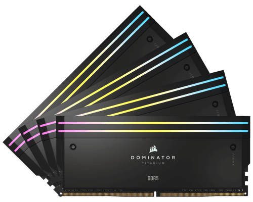 Corsair Dominator Titanium Rgb 64gb 6,400mhz 288-pin Dimm Corsair Dominator Titanium Rgb 64gb 6,400mhz 288-pin Dimm