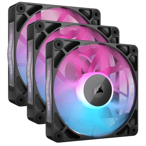 Corsair Icue Link Rx120 Rgb Pwm Expansion Fan 3p Fan Svart Corsair Icue Link Rx120 Rgb Pwm Expansion Fan 3p Fan Svart