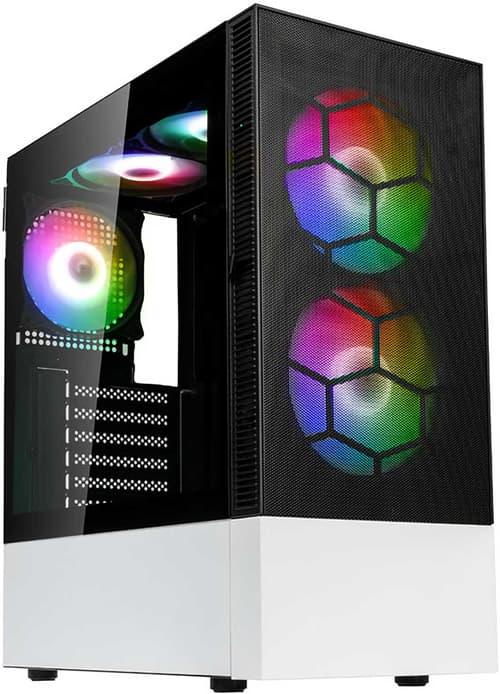 Kolink Observatory Mx Mesh Argb Midi Tower Case Black/white Svart, Vit Kolink Observatory Mx Mesh Argb Midi Tower Case Black/white Svart, Vit