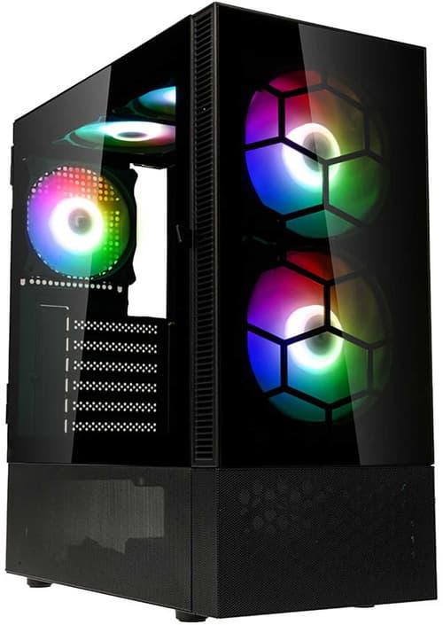 Kolink Observatory Mx Glass Argb Midi Tower Case Black Svart Kolink Observatory Mx Glass Argb Midi Tower Case Black Svart