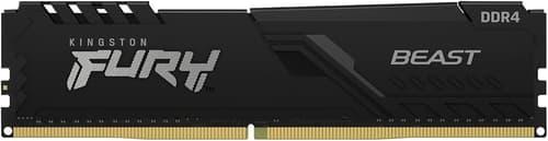 Kingston Technology Fury Beast Ram-minnen 8 Gb 1 X 8 Gb Ddr4 8gb 3200mt/s Ddr4 288-pin Dimm Kingston Technology Fury Beast Ram-minnen 8 Gb 1 X 8 Gb Ddr4 8gb 3200mt/s Ddr4 288-pin Dimm
