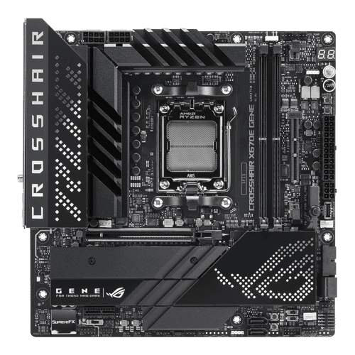 Asus Rog Crosshair X670e Gene (wi-fi) Micro Atx Moderkort Asus Rog Crosshair X670e Gene (wi-fi) Micro Atx Moderkort