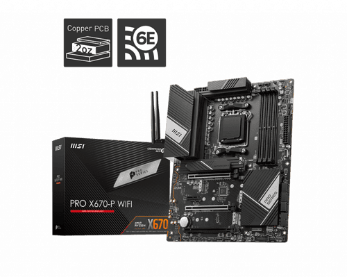 Msi Pro X670-p Wifi Atx Moderkort Msi Pro X670-p Wifi Atx Moderkort