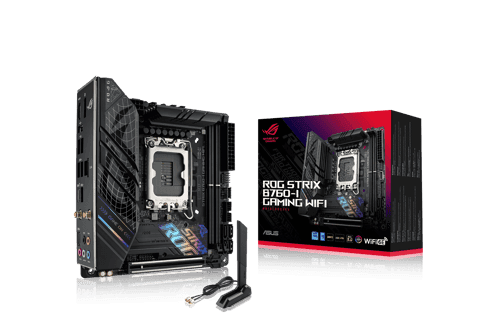 Asus Rog Strix B760-i Gaming Wifi Lga 1700 Mini-itx Moderkort Asus Rog Strix B760-i Gaming Wifi Lga 1700 Mini-itx Moderkort