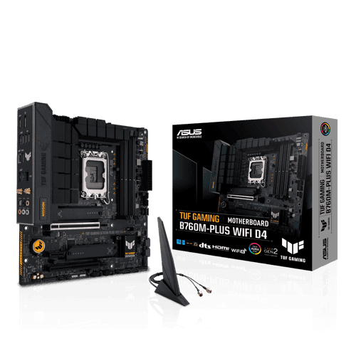 Asus Tuf Gaming B760m-plus Wifi D4 Lga 1700 Micro Atx Moderkort Asus Tuf Gaming B760m-plus Wifi D4 Lga 1700 Micro Atx Moderkort