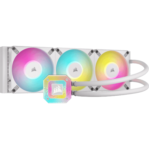 Corsair Icue H150i Elite Capellix Xt Allt-i-ett Vätskekylare Vit Corsair Icue H150i Elite Capellix Xt Allt-i-ett Vätskekylare Vit