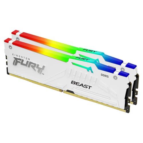 Kingston Technology Fury Beast Rgb Ram-minnen 32 Gb 2 X 16 Gb Ddr5 2800 Mhz 32gb 2800, 5600mhz Ddr5 288-pin Dimm Kingston Technology Fury Beast Rgb Ram-minnen 32 Gb 2 X 16 Gb Ddr5 2800 Mhz 32gb 2800, 5600mhz Ddr5 288-pin Dimm