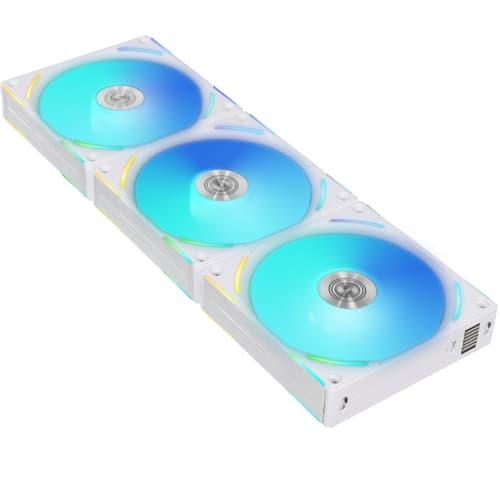 Lian-li Uni Fan Al120 V2 Rgb Pwm 3-pack Fläkt Vit Lian-li Uni Fan Al120 V2 Rgb Pwm 3-pack Fläkt Vit