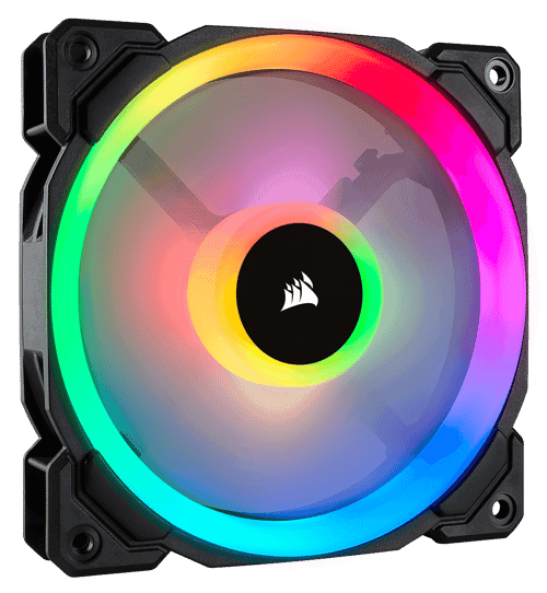 Corsair Ll120 Rgb Fan Svart, Vit Corsair Ll120 Rgb Fan Svart, Vit