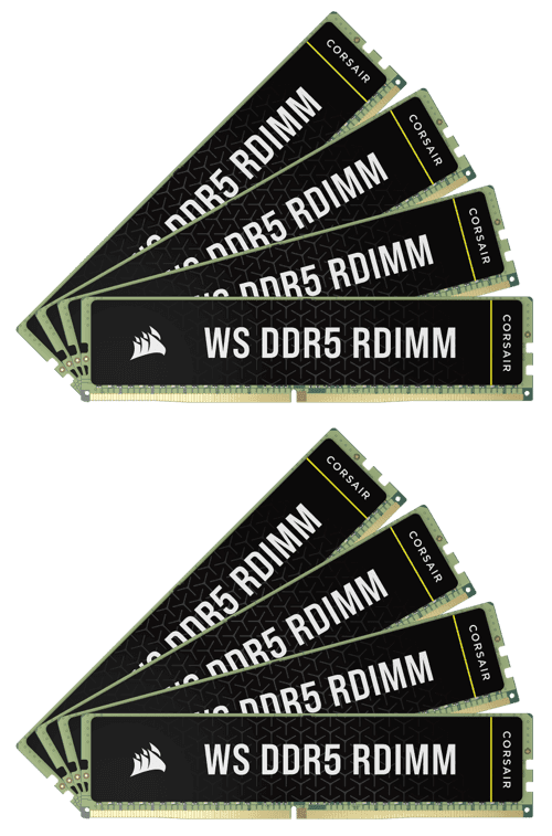 Corsair Ws Ddr5 Ecc Rdimm Expo Xmp 256gb 4,800mhz 5,600mt/s 288-pin Dimm Corsair Ws Ddr5 Ecc Rdimm Expo Xmp 256gb 4,800mhz 5,600mt/s 288-pin Dimm