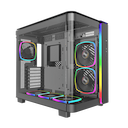 Montech King 95 Pro Curved Glass 6x Argb +hub Midi Tower Svart