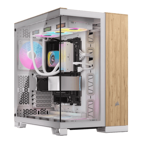 Corsair 6500x Midi Tower Bamboo, Vit Corsair 6500x Midi Tower Bamboo, Vit