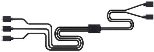 Cooler Master Addressable RGB 1-to-3 Splitter Cable - Strömdelare för fläkt - 3-stifts fläktkontakt (hona) till 3-stifts fläktkontakt (hane) - 5 V - 50 cm Cooler Master Addressable RGB 1-to-3 Splitter Cable - Strömdelare för fläkt - 3-stifts fläktkontakt (hona) till 3-stifts fläktkontakt (hane) - 5 V - 50 cm