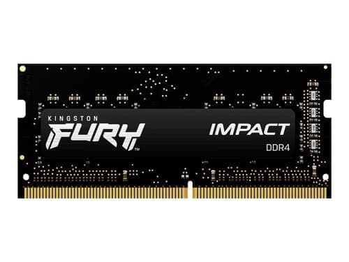 Kingston Technology Fury Impact Ram-minnen 32 Gb 1 X 32 Gb Ddr4 32gb 3200mt/s Ddr4 260-pin So-dimm Kingston Technology Fury Impact Ram-minnen 32 Gb 1 X 32 Gb Ddr4 32gb 3200mt/s Ddr4 260-pin So-dimm