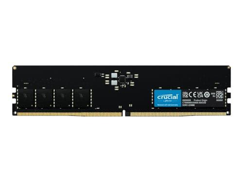 Crucial - DDR5 - modul - 16 GB - DIMM 288-pin - 4800 MT/s / PC5-38400 - CL40 - 1.1 V - ej buffrad - icke ECC Crucial - DDR5 - modul - 16 GB - DIMM 288-pin - 4800 MT/s / PC5-38400 - CL40 - 1.1 V - ej buffrad - icke ECC