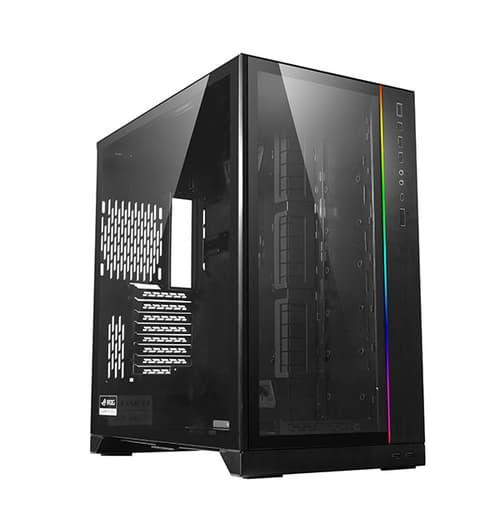 Lian-li O11 Dynamic Xl (rog Certified) Black Genomskinlig, Vit Lian-li O11 Dynamic Xl (rog Certified) Black Genomskinlig, Vit