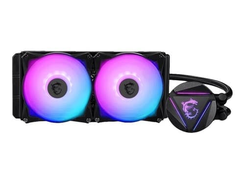 MSI MAG CORELIQUID 240R V2 - Kylsystem med vätska till processorn - Elementstorlek: 240 mm - (för: LGA1150, LGA1151, LGA1155, LGA1156, LGA1200, LGA1700, LGA1366, LGA2011, LGA2011-3, LGA2066, AM4, FM2+, FM2, FM1, AM3+, AM3, AM2+, AM2) - 120 mm MSI MAG CORELIQUID 240R V2 - Kylsystem med vätska till processorn - Elementstorlek: 240 mm - (för: LGA1150, LGA1151, LGA1155, LGA1156, LGA1200, LGA1700, LGA1366, LGA2011, LGA2011-3, LGA2066, AM4, FM2+, FM2, FM1, AM3+, AM3, AM2+, AM2) - 120 mm