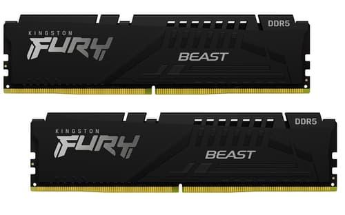 Kingston Fury Beast 16gb (2-kit) Ddr5 6000mhz Cl40 Black 16gb 6,000mt/s 288-pin Dimm Kingston Fury Beast 16gb (2-kit) Ddr5 6000mhz Cl40 Black 16gb 6,000mt/s 288-pin Dimm