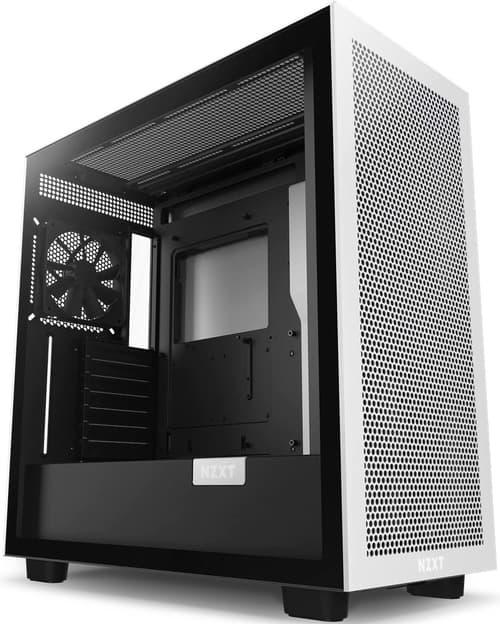 Nzxt H7 Flow Midi Tower Svart, Vit Nzxt H7 Flow Midi Tower Svart, Vit