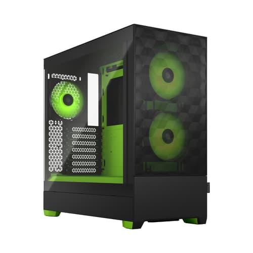 Fractal Design Pop Air Rgb Green Core Clear Glass Atx Grön, Svart Fractal Design Pop Air Rgb Green Core Clear Glass Atx Grön, Svart