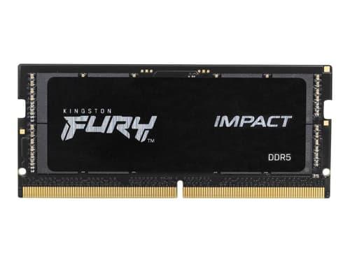 Kingston Technology Fury Impact Ram-minnen 64 Gb 2 X 32 Gb Ddr5 64gb 4800mt/s Ddr5 262-pin So-dimm Kingston Technology Fury Impact Ram-minnen 64 Gb 2 X 32 Gb Ddr5 64gb 4800mt/s Ddr5 262-pin So-dimm
