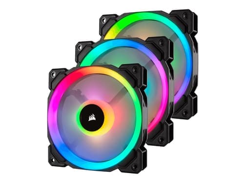Corsair Ll120 Rgb Triple Pack + Lighting Node Pro Fan Svart, Vit Corsair Ll120 Rgb Triple Pack + Lighting Node Pro Fan Svart, Vit