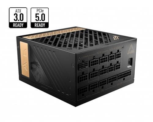 Msi Psu Meg Ai1000p Pcie5 Strömförsörjningsenheter 1000 W 24-pin Atx Atx Svart 1000w 80 Plus Gold Msi Psu Meg Ai1000p Pcie5 Strömförsörjningsenheter 1000 W 24-pin Atx Atx Svart 1000w 80 Plus Gold