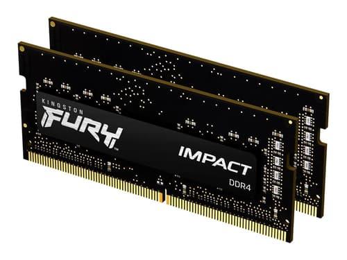 Kingston Technology Fury Impact Ram-minnen 32 Gb 2 X 16 Gb Ddr4 32gb 3200mt/s Ddr4 260-pin So-dimm Kingston Technology Fury Impact Ram-minnen 32 Gb 2 X 16 Gb Ddr4 32gb 3200mt/s Ddr4 260-pin So-dimm