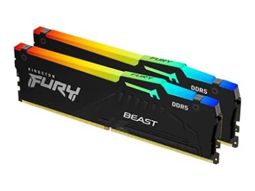 Kingston Fury Beast Rgb 64gb 5,200mt/s Ddr5 288-pin Dimm Kingston Fury Beast Rgb 64gb 5,200mt/s Ddr5 288-pin Dimm