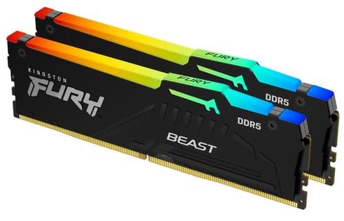 Kingston Technology Fury Beast Rgb Ram-minnen 32 Gb 2 X 16 Gb Ddr5 2400 Mhz 32gb 2400, 4800mhz Ddr5 288-pin Dimm Kingston Technology Fury Beast Rgb Ram-minnen 32 Gb 2 X 16 Gb Ddr5 2400 Mhz 32gb 2400, 4800mhz Ddr5 288-pin Dimm