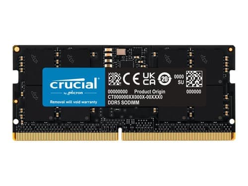 Crucial Ct16g48c40s5 Ram-minnen 16 Gb 1 X 16 Gb Ddr5 4800 Mhz 16gb 4800mhz Ddr5 262-pin So-dimm Crucial Ct16g48c40s5 Ram-minnen 16 Gb 1 X 16 Gb Ddr5 4800 Mhz 16gb 4800mhz Ddr5 262-pin So-dimm