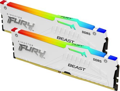 Kingston Fury Beast 32gb 2kit Ddr5 5200 Cl40 Rgb Xmp White 32gb 5,200mt/s Ddr5 288-pin Dimm Kingston Fury Beast 32gb 2kit Ddr5 5200 Cl40 Rgb Xmp White 32gb 5,200mt/s Ddr5 288-pin Dimm