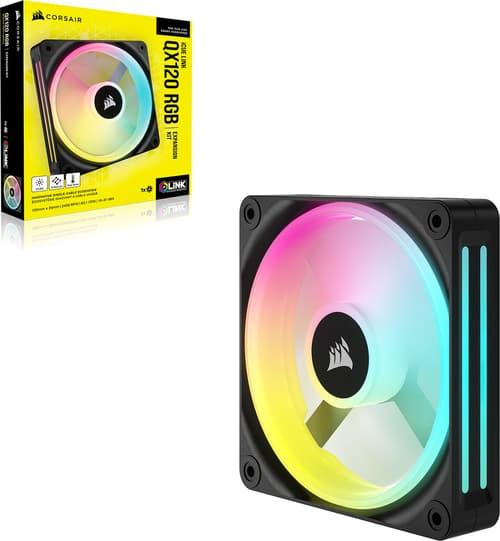 Corsair Icue Link Qx120 Rgb Expansion Kit Svart Fan Svart, Vit Corsair Icue Link Qx120 Rgb Expansion Kit Svart Fan Svart, Vit