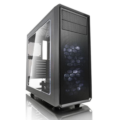 Fractal Design Focus G - Tower - ATX - genomskinlig sidopanel - ingen strömförsörjning (ATX) - grå kanonmetall - USB/ljud Fractal Design Focus G - Tower - ATX - genomskinlig sidopanel - ingen strömförsörjning (ATX) - grå kanonmetall - USB/ljud