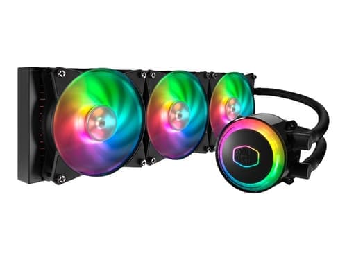 Cooler Master MasterLiquid ML360R RGB - Kylsystem med vätska till processorn - (för: LGA775, LGA1156, AM2, AM2+, LGA1366, AM3, LGA1155, AM3+, LGA2011, FM1, FM2, LGA1150, FM2+, LGA2011-3, LGA1151, AM4, LGA2066, LGA1200) - aluminium - 120 mm Cooler Master MasterLiquid ML360R RGB - Kylsystem med vätska till processorn - (för: LGA775, LGA1156, AM2, AM2+, LGA1366, AM3, LGA1155, AM3+, LGA2011, FM1, FM2, LGA1150, FM2+, LGA2011-3, LGA1151, AM4, LGA2066, LGA1200) - aluminium - 120 mm