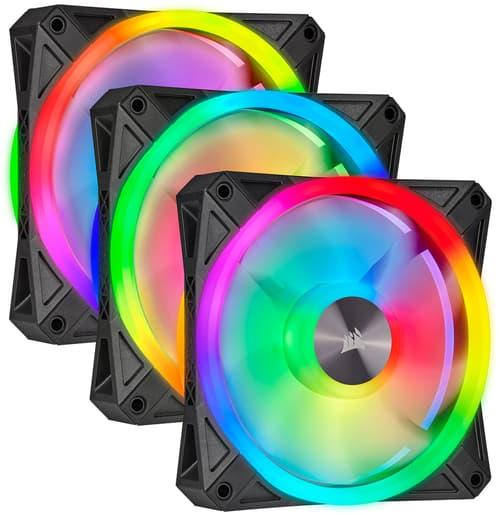 Corsair Icue Ql120 Rgb Fan Svart, Vit Corsair Icue Ql120 Rgb Fan Svart, Vit