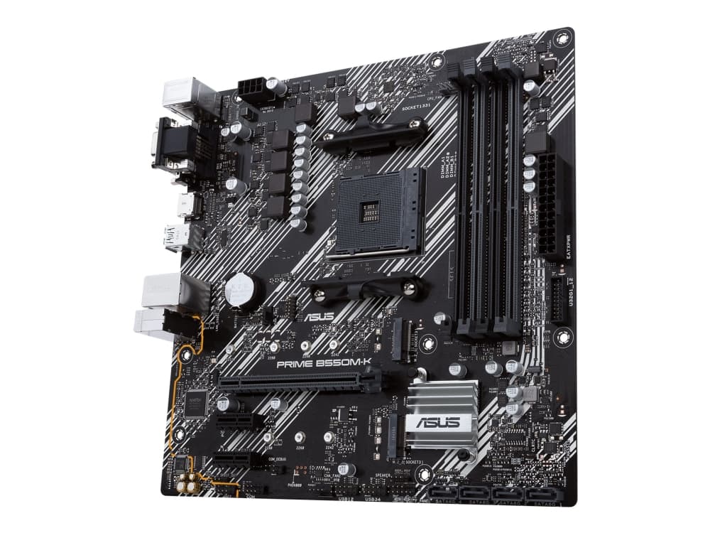 Asus Prime B550m-k Am4 Micro-atx Moderkort Asus Prime B550m-k Am4 Micro-atx Moderkort