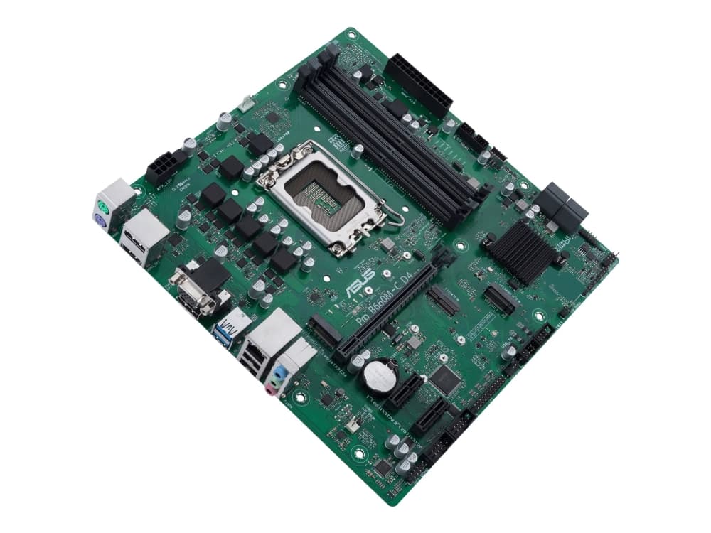 ASUS PRO B660M-C D4-CSM Moderkort - Intel B660 - Intel LGA1700 - DDR4 RAM - Micro-ATX ASUS PRO B660M-C D4-CSM Moderkort - Intel B660 - Intel LGA1700 - DDR4 RAM - Micro-ATX