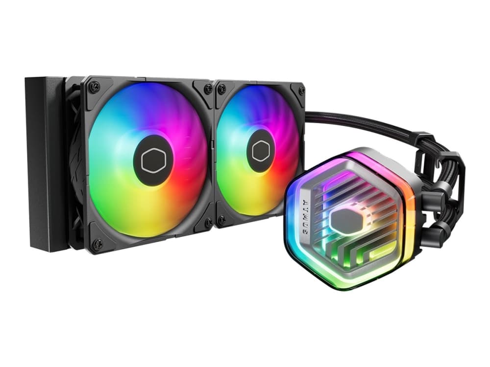 Cooler Master Liquid 240 Atmos ARGB CPU Kylare (svart) Cooler Master Liquid 240 Atmos ARGB CPU Kylare (svart)