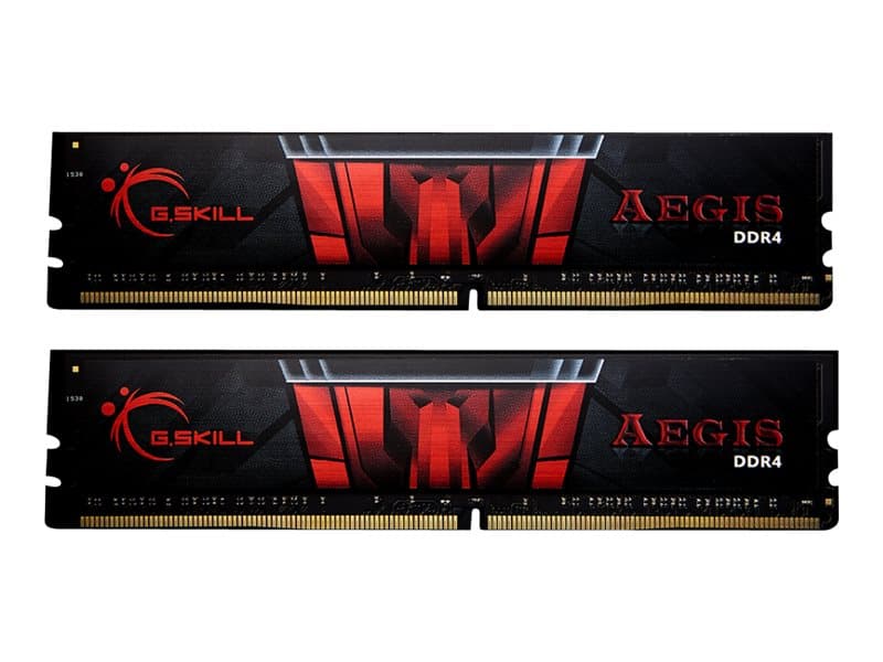G.Skill AEGIS DDR4-3000 - 32GB - CL16 - Dual Channel (2 pcs) - Intel XMP - Svart G.Skill AEGIS DDR4-3000 - 32GB - CL16 - Dual Channel (2 pcs) - Intel XMP - Svart