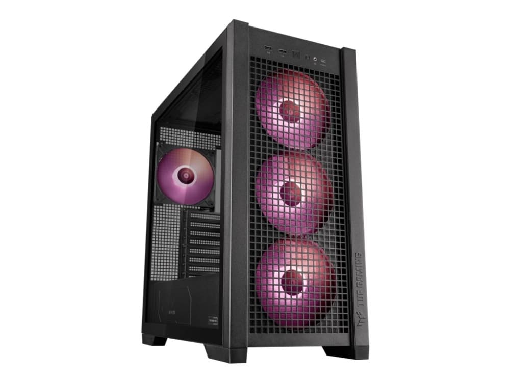 Asus TUF GAMING GT302 TG ARGB Mid Tower (svart) Asus TUF GAMING GT302 TG ARGB Mid Tower (svart)