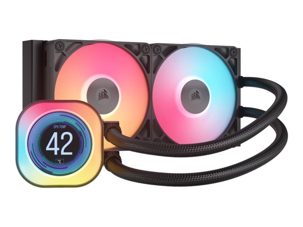 Corsair iCUE LINK TITAN 240 RX LCD AIO Kylare (svart) Corsair iCUE LINK TITAN 240 RX LCD AIO Kylare (svart)