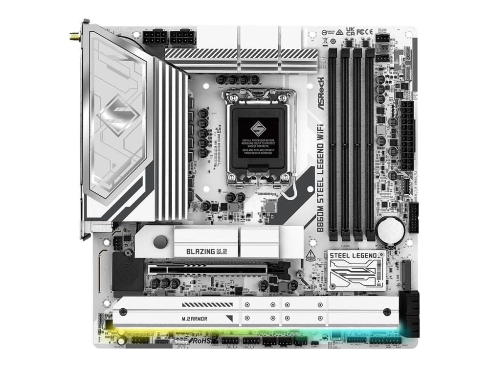 ASRock B860M Steel Legend WiFi Moderkort ASRock B860M Steel Legend WiFi Moderkort