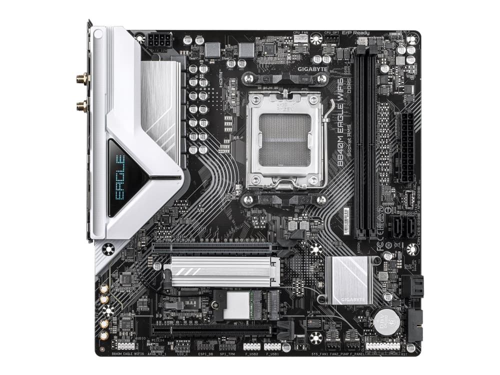GIGABYTE B840M EAGLE WIFI6 Moderkort - AMD B840 - AMD AM5 socket - DDR5 RAM - Micro-ATX GIGABYTE B840M EAGLE WIFI6 Moderkort - AMD B840 - AMD AM5 socket - DDR5 RAM - Micro-ATX