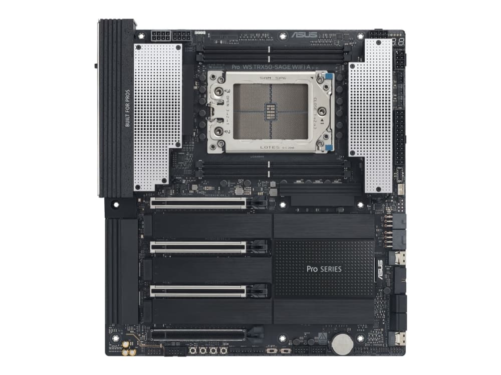 ASUS PRO WS TRX50-SAGE WIFI A Moderkort - AMD TRX50 - AMD sTR5 - DDR5 RAM - SSI (Server) ASUS PRO WS TRX50-SAGE WIFI A Moderkort - AMD TRX50 - AMD sTR5 - DDR5 RAM - SSI (Server)