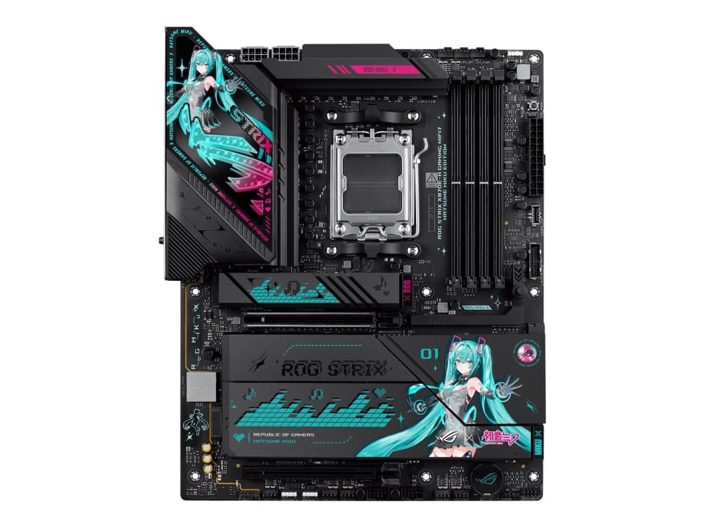 Asus ROG STRIX X870E-H Gaming Hatsune Miku Moderkort Asus ROG STRIX X870E-H Gaming Hatsune Miku Moderkort