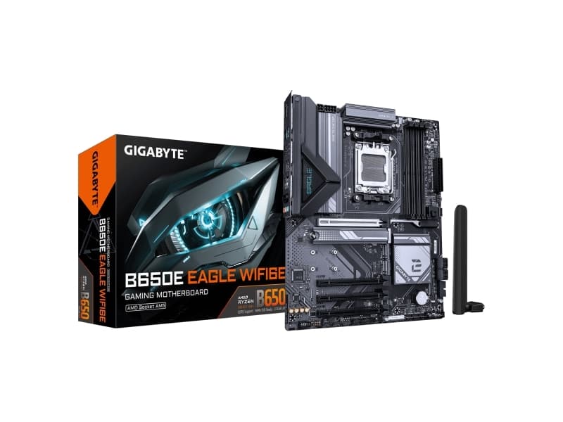 GIGABYTE B650E EAGLE WF6E Moderkort - AMD B650 - AMD AM5 - DDR5 RAM - ATX GIGABYTE B650E EAGLE WF6E Moderkort - AMD B650 - AMD AM5 - DDR5 RAM - ATX